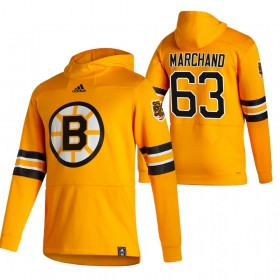 Boston Bruins Brad Marchand 63 2020-21 Reverse Retro Hoodie Sawyer - Mannen